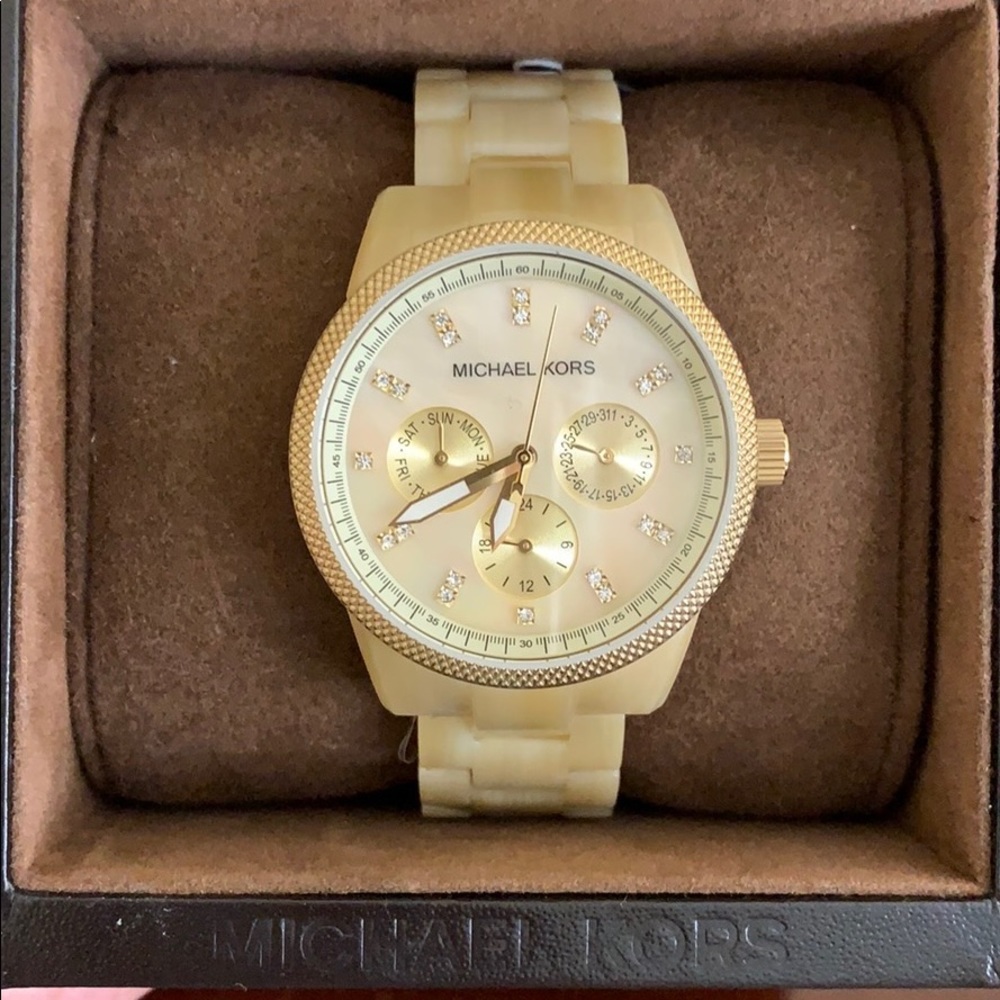 Michael Kors Tortoise shell ivory band